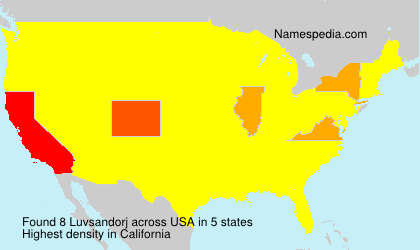 Surname Luvsandorj in USA Surname Luvsandorj in USA
