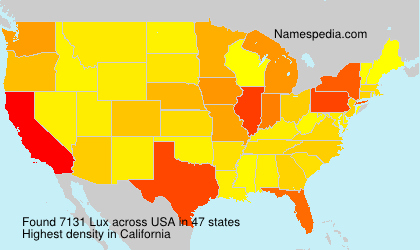 Surname Lux in USA Surname Lux in USA