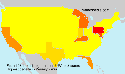 Surname Luxenberger in USA