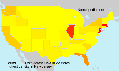 Surname Luzzo in USA Surname Luzzo in USA