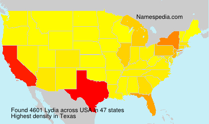 Surname Lydia in USA Surname Lydia in USA