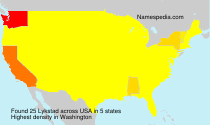 Surname Lykstad in USA Surname Lykstad in USA