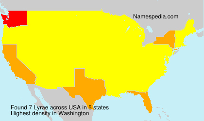 Surname Lyrae in USA Surname Lyrae in USA
