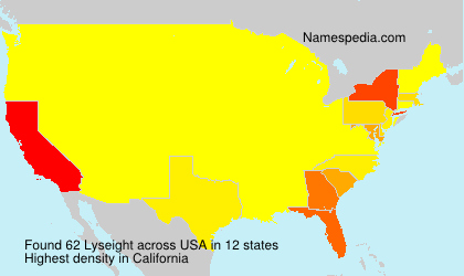 Surname Lyseight in USA Surname Lyseight in USA