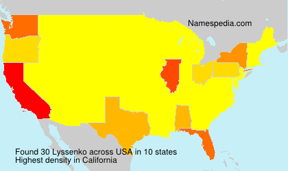 Surname Lyssenko in USA Surname Lyssenko in USA