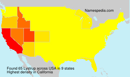 Surname Lystrup in USA Surname Lystrup in USA