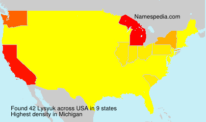 Surname Lysyuk in USA Surname Lysyuk in USA