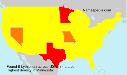 Surname Lythjohan in USA Surname Lythjohan in USA