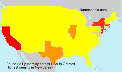 Surname Lyubarskiy in USA Surname Lyubarskiy in USA