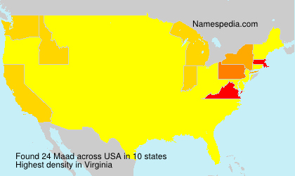 Surname Maad in USA Surname Maad in USA