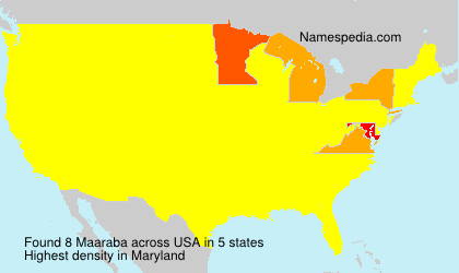 Surname Maaraba in USA