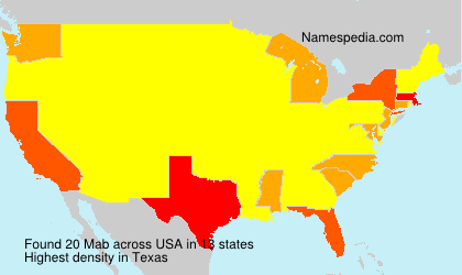 Surname Mab in USA Surname Mab in USA