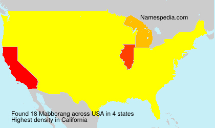 Surname Mabborang in USA Surname Mabborang in USA