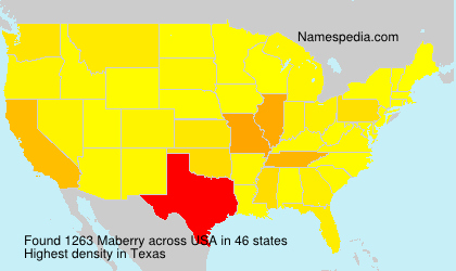 Surname Maberry in USA Surname Maberry in USA