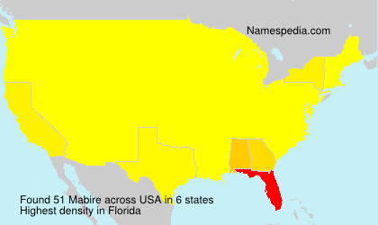Surname Mabire in USA Surname Mabire in USA