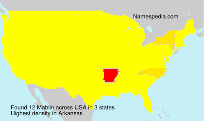Surname Mablin in USA Surname Mablin in USA