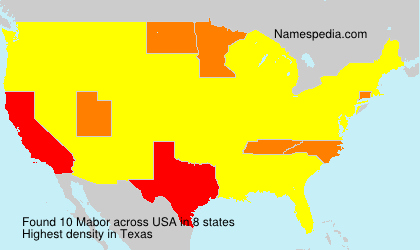 Surname Mabor in USA Surname Mabor in USA