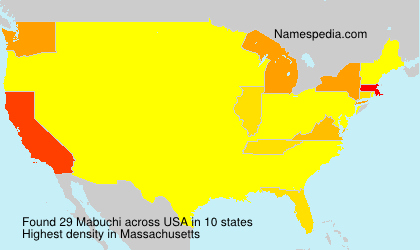 Surname Mabuchi in USA Surname Mabuchi in USA