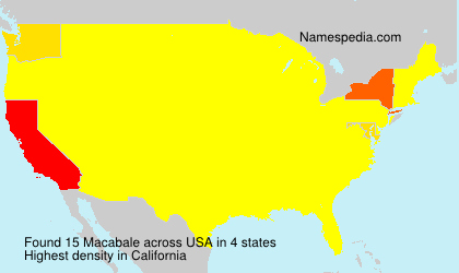 Surname Macabale in USA Surname Macabale in USA