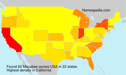 Surname Macabee in USA Surname Macabee in USA