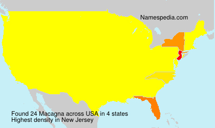 Surname Macagna in USA Surname Macagna in USA