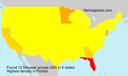 Surname Macassi in USA Surname Macassi in USA
