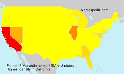 Surname Macatula in USA Surname Macatula in USA
