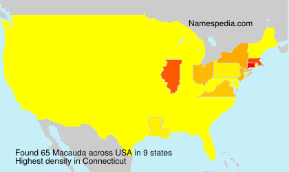Surname Macauda in USA Surname Macauda in USA