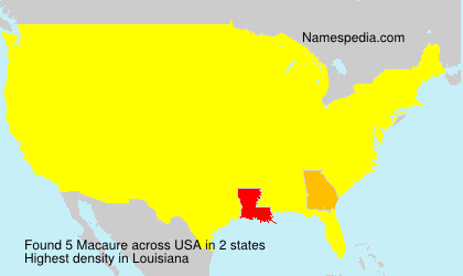 Surname Macaure in USA Surname Macaure in USA