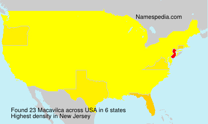 Surname Macavilca in USA Surname Macavilca in USA