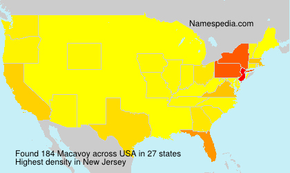 Surname Macavoy in USA Surname Macavoy in USA
