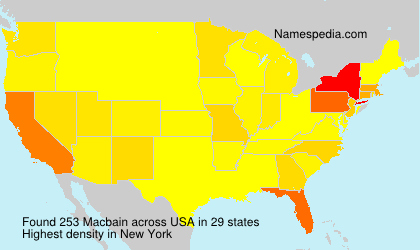 Surname Macbain in USA Surname Macbain in USA