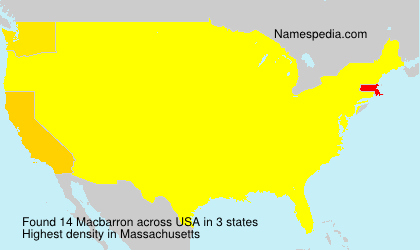 Surname Macbarron in USA Surname Macbarron in USA