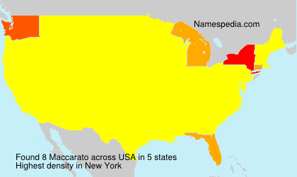 Surname Maccarato in USA Surname Maccarato in USA