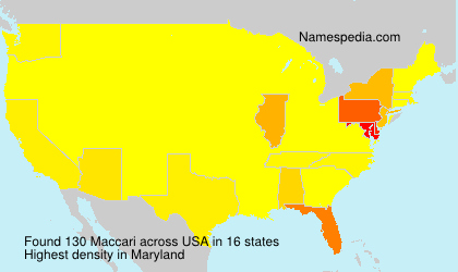 Surname Maccari in USA Surname Maccari in USA