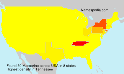 Surname Maccarino in USA Surname Maccarino in USA