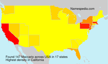 Surname Maccario in USA Surname Maccario in USA