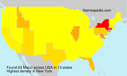 Surname Macci in USA Surname Macci in USA