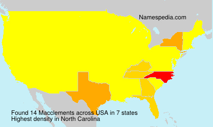 Surname Macclements in USA Surname Macclements in USA