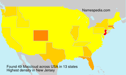 Surname Maccloud in USA Surname Maccloud in USA