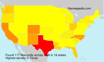 Surname Maccurdy in USA Surname Maccurdy in USA