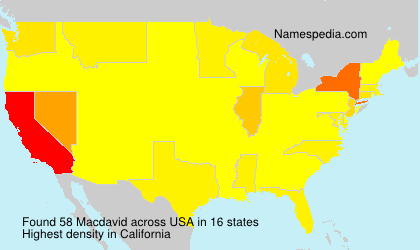 Surname Macdavid in USA Surname Macdavid in USA