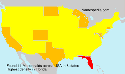 Surname Macdonalds in USA Surname Macdonalds in USA
