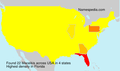 Surname Maceikis in USA Surname Maceikis in USA