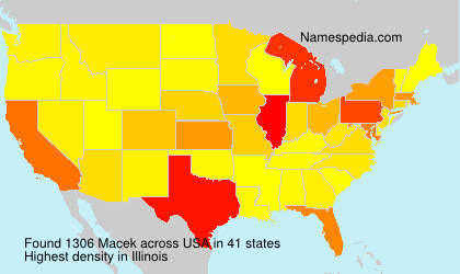 Surname Macek in USA Surname Macek in USA