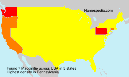 Surname Macginitie in USA Surname Macginitie in USA