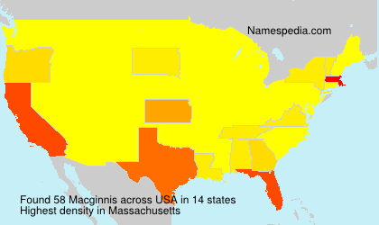 Surname Macginnis in USA Surname Macginnis in USA