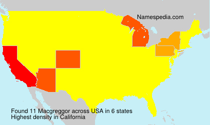 Surname Macgreggor in USA Surname Macgreggor in USA