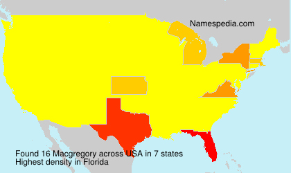 Surname Macgregory in USA Surname Macgregory in USA
