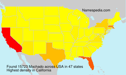 Surname Machado in USA Surname Machado in USA